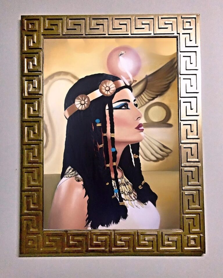 egyptský ručně vyřezávaný rám do dřeva - zakázková výroba Olomouc